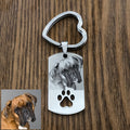 Keychain Stainless Steel Engraved
