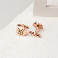 Personalized Pet Commemorative Cufflinks – Custom Engraved Pet